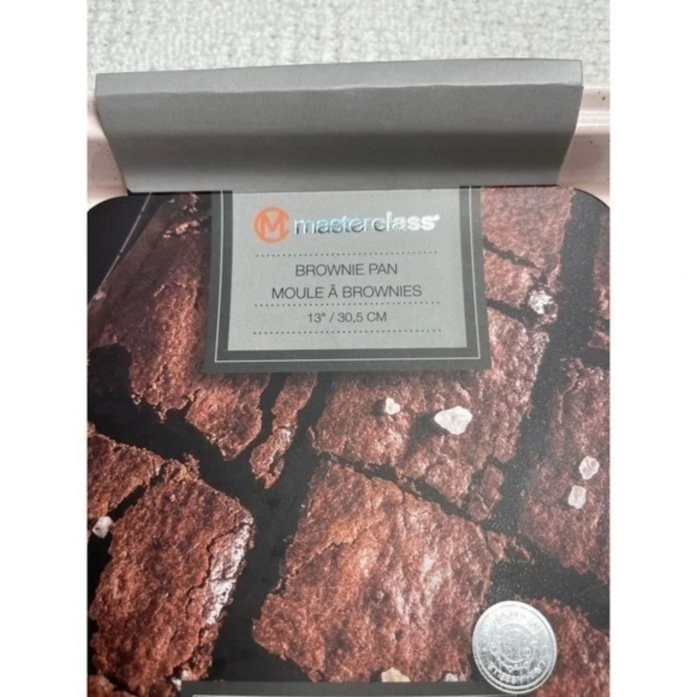 Master Class Brownie Pan 13 Inch Non Stick Heavy Gauge Steel‎ Pink Speckle